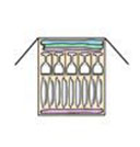 ikon för tallrikar i flyttlåda