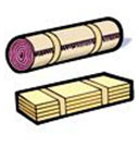 Ikon för mattor och hylldelar